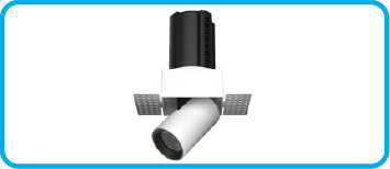 016-AZOOD LED DOWNLIGHT ANTIGLARE ART SQUARE TRIMLESS